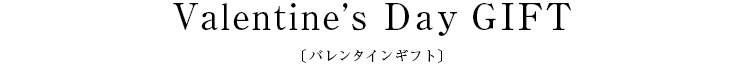 Valentine’s Day GIFT〔バレンタインギフト〕